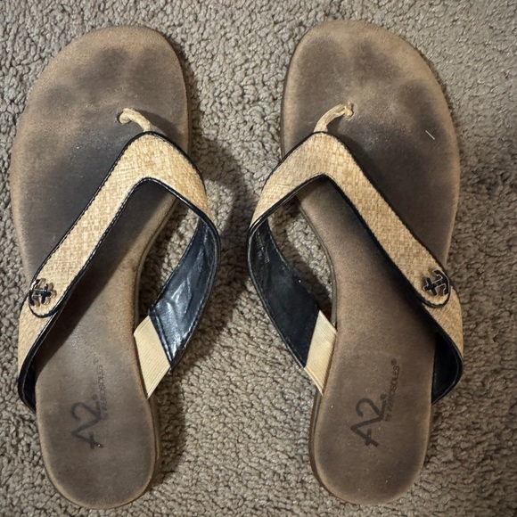 A2 By Aerosoles Shoes - A2 By Aerosoles Beige and Black Women's Sandals
